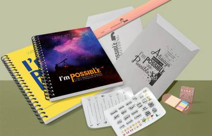Little Leaps Competitive Exam Study Planner PRO, Twin Pack, undated 12 month |Mock Test pages Regular Planner Ruled 300 Pages
