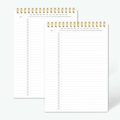 TOWNE To Do List Notepad Spiral Planner, Daily Task Tracker with Wide Lined Notebooks B5 Note Pad Ruled 60 Pages