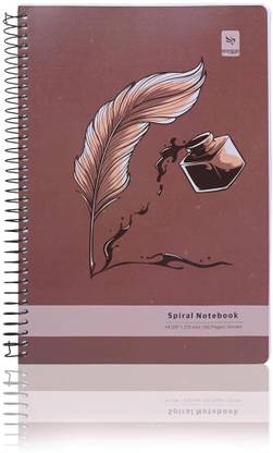 Pragya Spiral Notebook | (21x29.7 CM) | 600 GSM Paper A4 Notebook Unruled | Plain 500 Pages