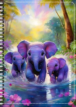 Scribble Thick 200 Pages with Bookmark A4 Notebook Ruled Single Line 200 Pages 60 Pages