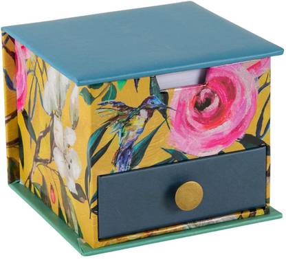 The Gifted Stationery Co Memo Cube - Flourish Mini Memo Pad Unruled 400 Pages