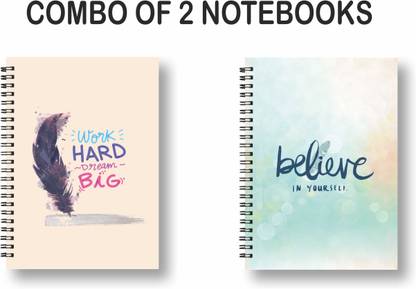 ROT RIX combo of 2 Notebooks A5 Diary ruled 144 Pages