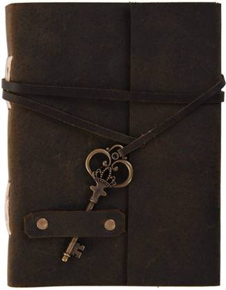 DI-KRAFT Handmade Classic Design Leather A6 Diary Unruled 200 Pages