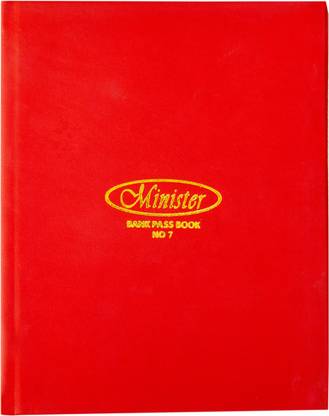 SUNRISETRADINGc Handmade Bank Passbook A5 Bill Book Ruled 192 Pages