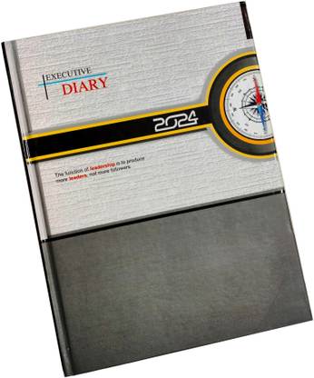 Excel 2024 Executive Style Superior Quality Diary with Excellent Design, Sunday Half Regular Diary Ruled 340 Pages