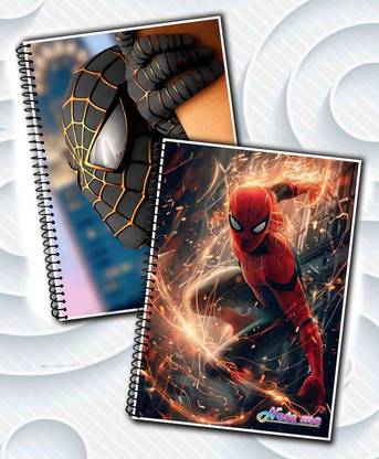 NOTEme Hero Web-Slinger Edition (Inspired by Spider-Man & Miles Morales) A5 Notebook Unruled 200 Pages