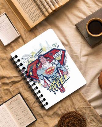 Warner Bros. Superman Theme The Man Of Steel Wiro A5 Diary unruled 120 Pages