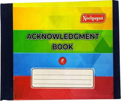 NEELGAGAN Acknowledgement Book (Peon Book) Regular Notebook (15.5 Cm X 19.5 Cm) 192 Pages