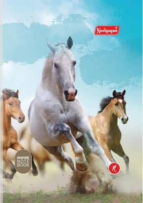 NEELGAGAN Inspire Notebook, Register Size (21cm X 29.7cm) Hardbound A4 Notebook Ruled 200 Pages
