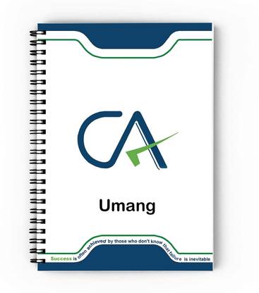 epheriwala CA Umang / Notebook for Chartered Accountant A5 Diary Unruled 140 Pages