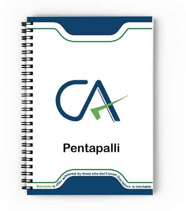 epheriwala CA Pentapalli / Notebook for Chartered Accountant A5 Diary Unruled 140 Pages