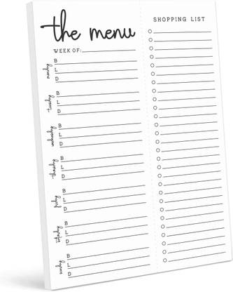 Inkdotpot Meal Planner Regular Planner Unruled 54 Pages