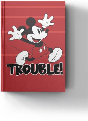 Macmerise Mickey brings Trouble A5 Diary Ruled 100 Pages