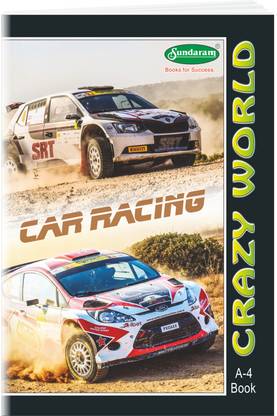 SUNDARAM Crazy World A4 Notebook Single Line 172 Pages