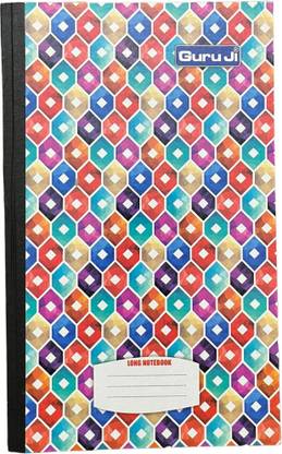 Guruji | Hard Binding Long Size Notebook | Size (32x20cm) | Regular Note Book SINGLE LINE 288 Pages