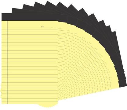 Wonder Hub A5 Size Writing Notepad, Paper Ruled Rough Note Pad (Each Notepad 50 Pages) A5 Note Pad Ruled 50 Pages