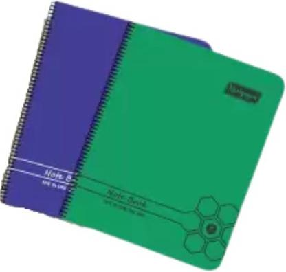 NEELGAGAN Five In One Spiral Note book No.102 Color Page 20 Sheet Each Color Of 5 Book-size Notebook P-3 (22.0 cm x 28.5 cm) Ruled 200 Pages