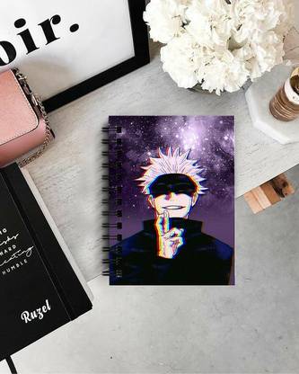 THEME VINTAGE Jujutsu Kaisen Satoru Gojo Anime Designer Notebook A5 Notebook Unruled 160 Pages