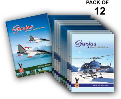Gurjas Soft Bound Small Regular Notebook Ruled, Single Line 124 Pages