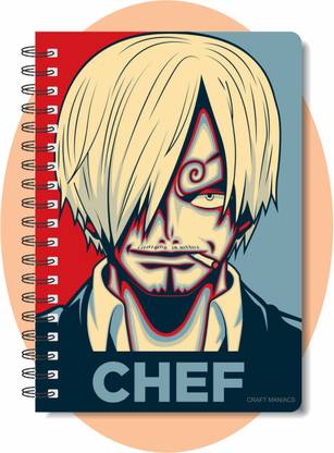 craft maniacs 2024 ONE PIECE NOTEBOOK A5 Notebook RULED 160 Pages