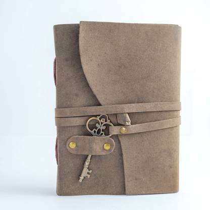 8Cross Leather Vintage Diary Journal Writing Pad Regular Journal Unruled 200 Pages