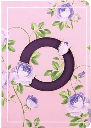 Doodle Initial O lasercut Notebook, B6 (6.69 X 4.72 X 0.5 Inches), 200 Pages, 80 GSM, Diary for Girls B6 Notebook Ruled 192 Pages