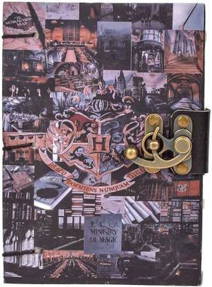 Handcrafty Paper Printed Laminated Cardboard Journal Regular Diary Unruled 200 Pages
