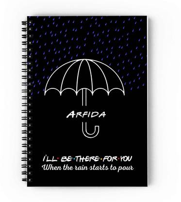 GIFTUATION I will be there for you Arfida Spiral diary / Gifts For Friends A5 Diary Unruled 140 Pages
