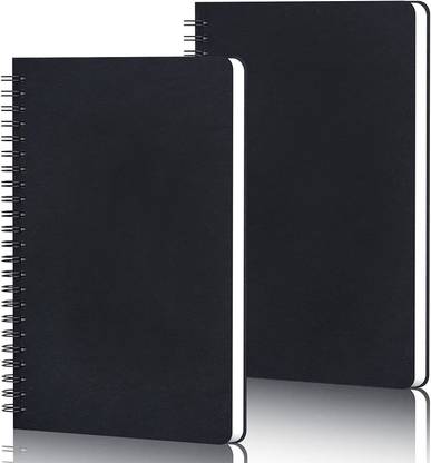 TWONE 2 Pack Spiral Notebook A5 Notebook Dotted 120 Pages