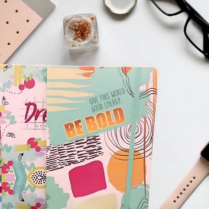 CRAFTY CUDDLE Dreams Mini Notebook Beautifully Printed Diary for College Students / A5 Diary Ruled 160 Pages