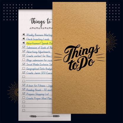 The Papier Ocean Things To Do List Notepad for Improving Productivity Pocket-size Planner/Organizer Ruled 90 Pages