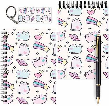 craft maniacs A6 MESSAGE PADS + ONE KEYRING A6 Note Book UNRULED 160 Pages