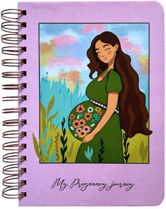 Bop Canvases Pregnancy Diary A5 Diary Printed 180 Pages