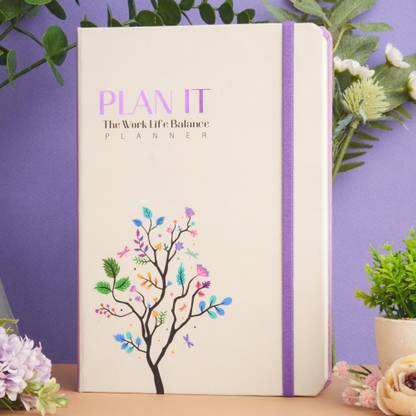 Doodle Undated Achieve Work Life Balance A5 Planner/Organizer Ruled 336 Pages