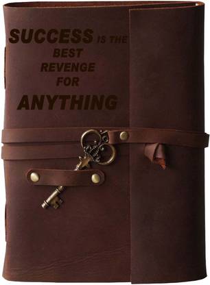 MAKENSTYLECOLLECTION Handmade Diary with Love Quotes on leather Cover A5 Diary Unruled 144 Pages