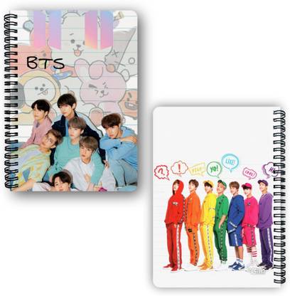 Goku Ki Dukan BTS Kpop Notebook A5 Diary Unruled 150 Pages