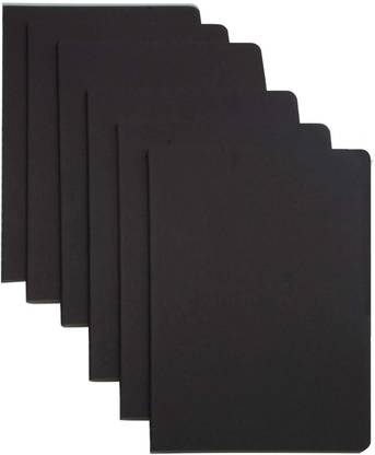TWONE Notebook/Travel Journal ,Black Soft Cover Thread-bound Journal A5 Notebook Blank 60 Pages