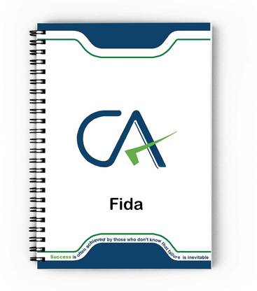 epheriwala CA Fida / Notebook for Chartered Accountant A5 Diary Unruled 140 Pages