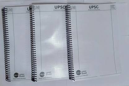 SHUBHAMUPSC Upsc Mains Answer writing notebook A4 Notebook Unruled 300 Pages
