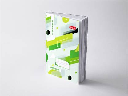 NEELGAGAN Excel Notebook, Register Size (19.0 cm x 30.5 cm) Hardbound P-3 Regular Notebook Single Line Notebook 288 Pages