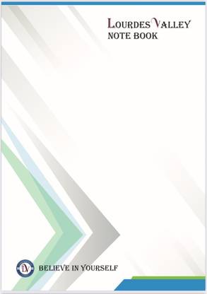 Lourdes Valley LV NOTE BOOK A4 Notebook Ruled 140 Pages