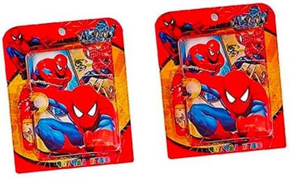 Poohan CUTE SPIDERMAN NOTEBOOK DIARY SMALL SIZE WITH PEN MULTICOLOUR PACK OF 2 A7 Gift Set RULING PAGES SHEETS 60 Pages