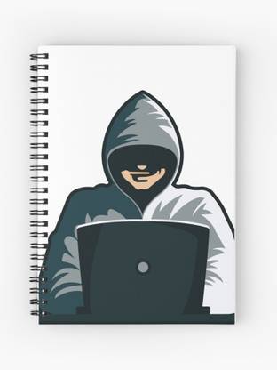 TheHackStore Ethical Hoodie Hacker A5 Notebook Ruled 200 Pages