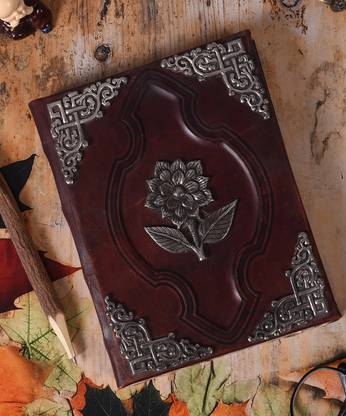 leather play Timeless Bloom Collection A5 Journal Unruled 200 Pages