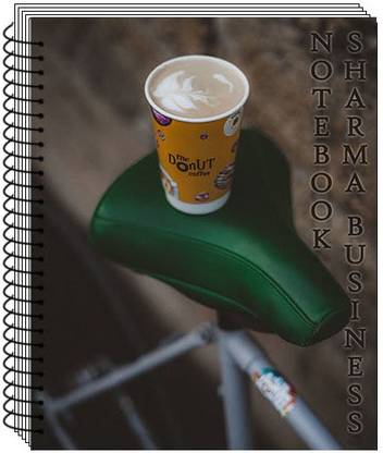 SHARMA BUSINESS Big A4 Spiral Unruled Notebook, 75 GSM Paper, Set of 1(Ice Coffe) A4 Note Book Unruled 200 Pages