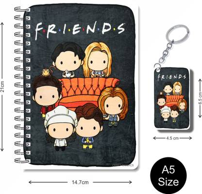 craft maniacs 2024 FRIENDS BEST COLLECTION A5 Diary RULED 160 Pages