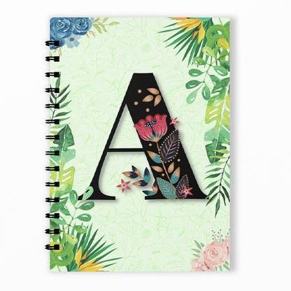 RINKON A Letter Initial Alphabet Notebook Diary Unruled A Word Girls Name A5 160 Pages A5 Note Book Unrulled 160 Pages