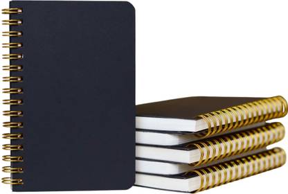 INNAXA Pocket Notebook with a Black cover For Writing Personal,Office Use Pocket-size Notebook Blank 120 Pages