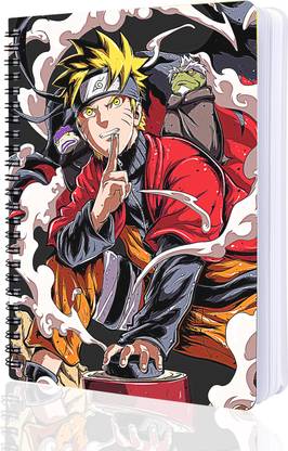 CLICKEDIN Naruto Notebook Set Of 1 Notebook | Size -"8.25x6.00" Inche High Quality Printed A5 Note Book Ruled 100 Pages