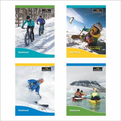 FREEMIND Text Regular Notebook (4 line with gap) 196 Pages